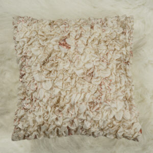 Off White Cotton Foil Print Cushion Cover