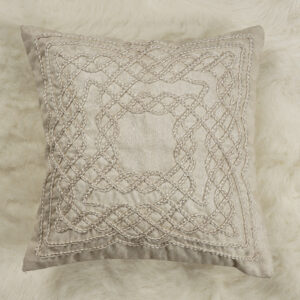 Off White Cotton Dori Work Cushion Cover