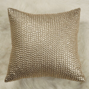 Golden Velvet Adda Work Cushion Cover