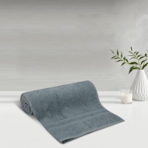 Lush & Beyond | 100% Cotton Bath Towel | Set of 1 | 500 GSM | Premium, Super-Soft, Absorbent & Odor Resistant | 56 x 26 Inches