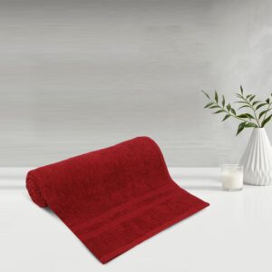 Lush & Beyond | 100% Cotton Bath Towel | Set of 1 | 500 GSM | Premium, Super-Soft, Absorbent & Odor Resistant | 56 x 26 Inches