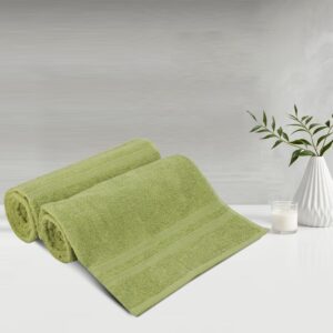 Lush & Beyond | 100% Cotton Bath Towel | Set of 2 | 500 GSM | Premium, Super-Soft, Absorbent & Odor Resistant | 56 x 26 Inches