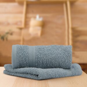 Lush & Beyond | 100% Cotton Face Towel | Set of 2 | 500 GSM | Premium, Super-Soft, Absorbent & Odor Resistant | 12 x 12 Inches