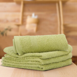 Lush & Beyond | 100% Cotton Face Towel | Set of 4 | 500 GSM | Premium, Super-Soft, Absorbent & Odor Resistant | 12 x 12 Inches