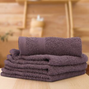 Lush & Beyond | 100% Cotton Face Towel | Set of 4 | 500 GSM | Premium, Super-Soft, Absorbent & Odor Resistant | 56 x 26 Inches